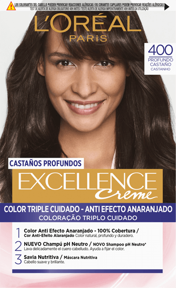 Coloracion 400 Castano Profundo Excellence Creme Brunette
